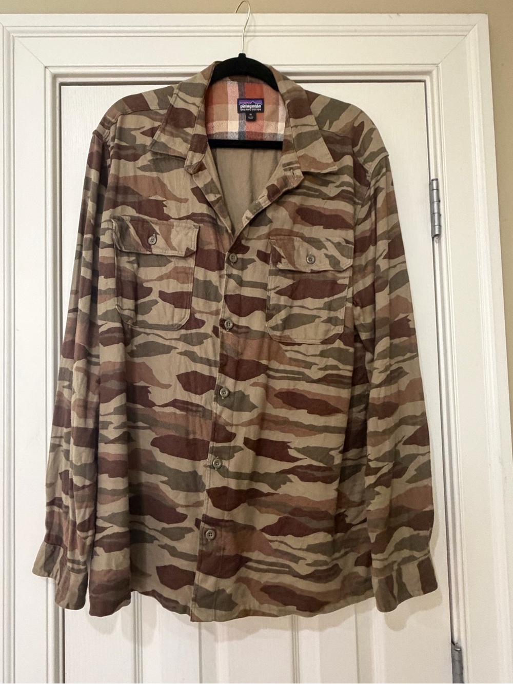Patagonia Men's Camouflage Field Shirt Jacket - Brown/Green